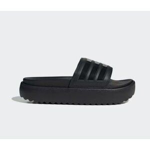 ADIDAS ADILETTE PLATFORM SLIDES BLACK SIZE 8 EUC